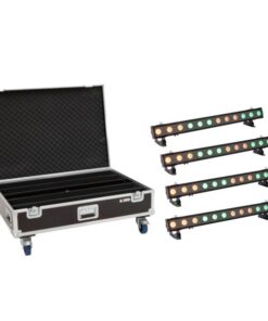 EUROLITE Set 4x LED IP T-PIX 12 HCL Bar + Case with wheels