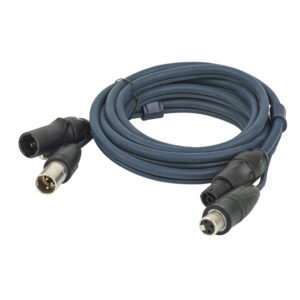 FP-15 Hybrid Cable - PowerCON True1 & 3-pin XLR IP DMX & Power - 150 cm