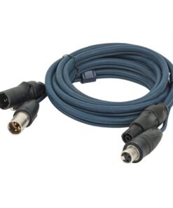 FP-15 Hybrid Cable - PowerCON True1 & 3-pin XLR IP DMX & Power - 3 m