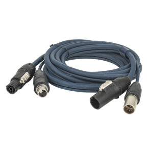 FP-16 Hybrid Cable - PowerCON True1 & 5-pin XLR IP DMX & Power - 150 cm