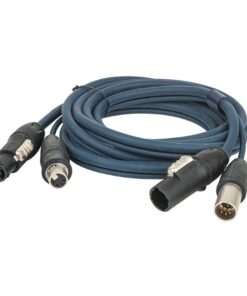 FP-16 Hybrid Cable - PowerCON True1 & 5-pin XLR IP DMX & Power - 3 m