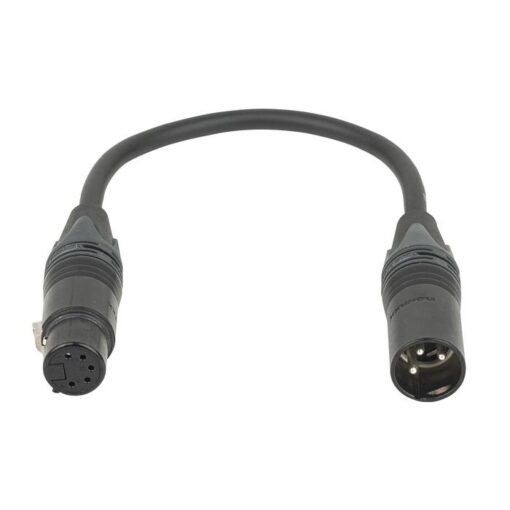 Neutrik 3-pin male to 5-pin female DMX adapter Adattatore per cavo