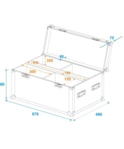 ROADINGER Flightcase 4x LED IP PAR 12x8W QCL/12x9 SQL Spot