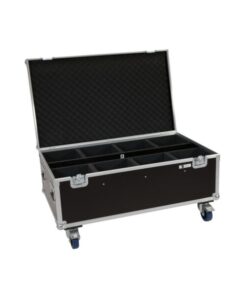 ROADINGER Flightcase 8x LED IP PAR 7x8W QCL/7x9W SCL with wheels