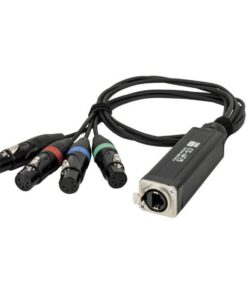 CS-4F/5 - 4-channel DMX shuttle snake via network cable Adattatore 4 canali da 5 pin DMX (femmina) a RJ45 CAT (femmina)