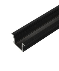 Profile Pro 17 Profilo nero alluminio - per strisce LED di larghezza <12 mm - 2 m