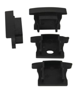 Profile Pro 17 Profilo nero alluminio - per strisce LED di larghezza <12 mm - 2 m