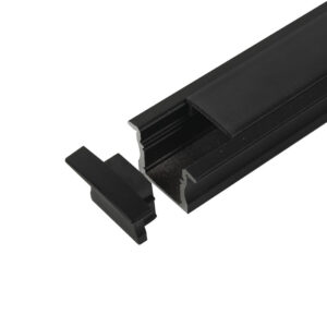 Profile Pro 17 Profilo nero alluminio - per strisce LED di larghezza