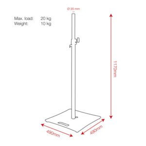 Speaker Stand with Baseplate
