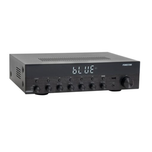 FONESTAR AS-3030 AMPLIFICATORE STEREO 30W+ 30W CON BLUETOOTH, MP3, USB E RADIO FM