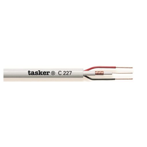 TASKER C227 Komby Cavo -1 Video+Switch 1x0,26(75)+2x0,50 Bianco 100 mt