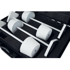 Case for 4x EventLITE Table Custodia in plastica dura con inserto in spugna su misura