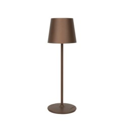 EventLITE Table-SW Lampada LED a batteria WW-NW IP54 con dimmer touch - colore bronzo