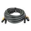 FP22 Hybrid Cable - Power Pro True & 3-pin XLR - DMX / Power 10 m, rivestimento di colore nero