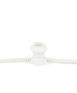 Festoon Light E27 100 cm di distanza - Bianco - 10 m