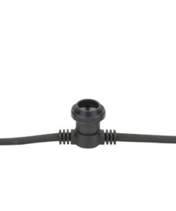 Festoon Light E27 50 cm di distanza - nero - 10 m