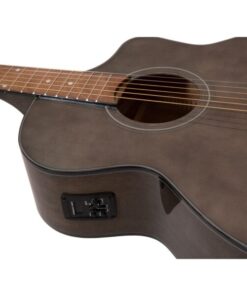DIMAVERY STW-50 Western Guitar,brown