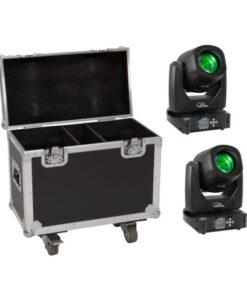 EUROLITE Set 2x LED TMH-B90 + Case with wheels