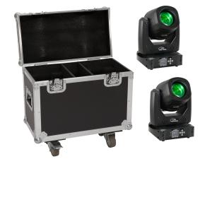 EUROLITE Set 2x LED TMH-B90 + Case with wheels