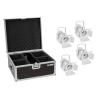 EUROLITE Set 4x LED THA-20PC TRC Theater-Spot wh + Case