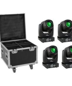 EUROLITE Set 4x LED TMH-B90 + Case with wheels
