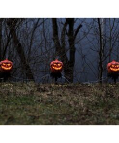 EUROPALMS Halloween Pumpkins with Stake, Set of 3, 39cm