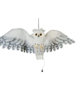 EUROPALMS Halloween Snow Owl, animated, 80cm
