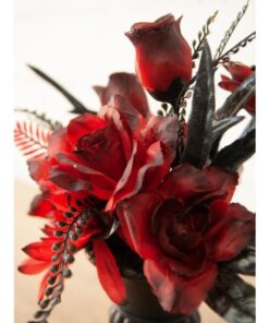 EUROPALMS Halloween Table Deco, Roses, 28cm