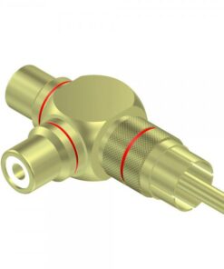 Adattatore a T RCA maschio - 2 x RCA femmina - BASIC