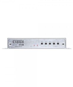 Amplificatore 1 x 80 watt 4 ohm, 2 ingressi linea, 1 ingresso microfonico con EQ e GAIN regolabili