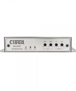 Amplificatore 2 x 20 watt 4 ohm, 2 ingressi linea, porta interfaccia ETHERNET & RS232, facility port