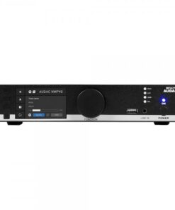 Amplificatore 2X80 watt - 70/100 volt e 4 ohm. 1 ingresso line + 1 ingresso mic/line bilanciato