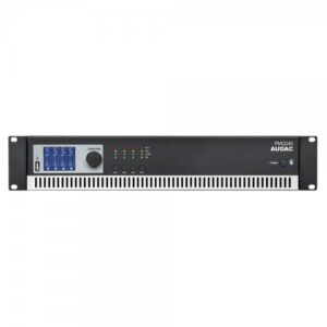 Amplificatore 4 canali classe D, 4 x 240 watt linea 100 volt, con processore DSP WAVEDYNAMICS