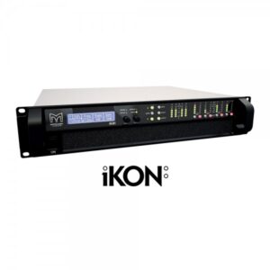 Amplificatore/Controller 8 canali, 2 unità rack, peso ridotto, 8 x 1250w/4 ohm, 96KHz DSP.