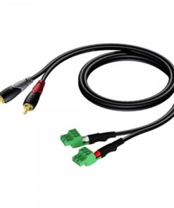Cavo segnale bilanciato 2 x RCA maschio - 2 x Terminal Block - CLASSIC