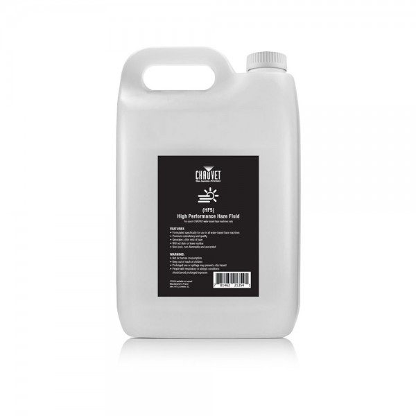 Confezione da 4 taniche da 5 litri di liquido water-based per macchine hazer Amhaze, non è tossico