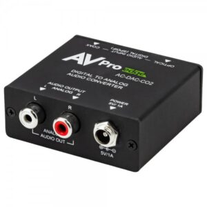 Convertitore audio Digital to Analog Audio (Toslink/Coax/2CH)