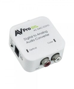 Convertitore da Digital a Analog Audio (Toslink/Coax/2 canali)