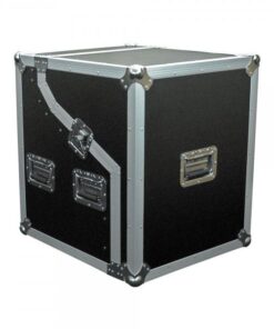 Flightcase half open combo, 4 unità, singolo coperchio, vano mixer sulla parte alta