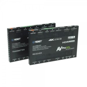 HDBaseT (CAT6) Extender Kit. ICT 18Gbps, 70 mt 4K (100 mt HD) Slim Extender con I-Pass