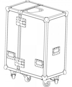 M215 Flight case - Flight case per un diffusore stage monitor M215