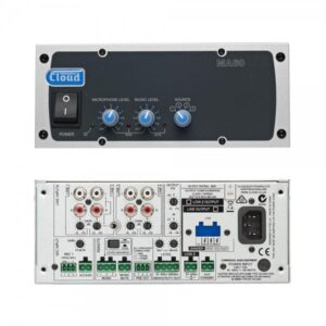 Mixer 4 ingressi selezionabili con amplificatore 60 watt 70v/100v