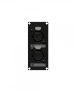 Pannello con 2 ETHERCON Neutrik - RJ45 per frame CASY, 1 spazio