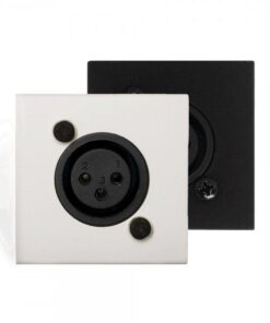 Pannello da incasso XLR, 45x45 mm per APG20, MTX e RM523, terminal block, colore nero
