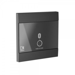 Pannello da incasso universale - ricevitore Bluetooth, 80x80 mm, colore nero