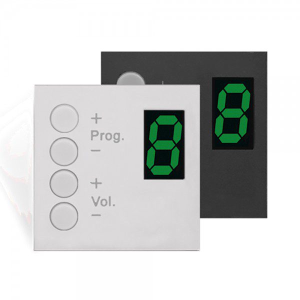 Pannello di controllo da incasso per MTX, 45x45 standard, colore nero