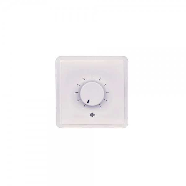 Pannello per controllo remoto del volume 20 watt 100 volt, 80x80 mm, colore bianco