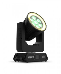 Proiettore a testa mobile Beam Wash con anello led 12 zone pixel-mappable, sorgente luminosa 7 led