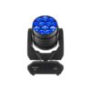 Proiettore a testa mobile Wash, 12 LED (quad-color RGBW) 40W, zoom lineare motorizzato 7°-49°