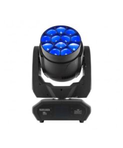 Proiettore a testa mobile Wash, 12 LED (quad-color RGBW) 40W, zoom lineare motorizzato 7°-49°